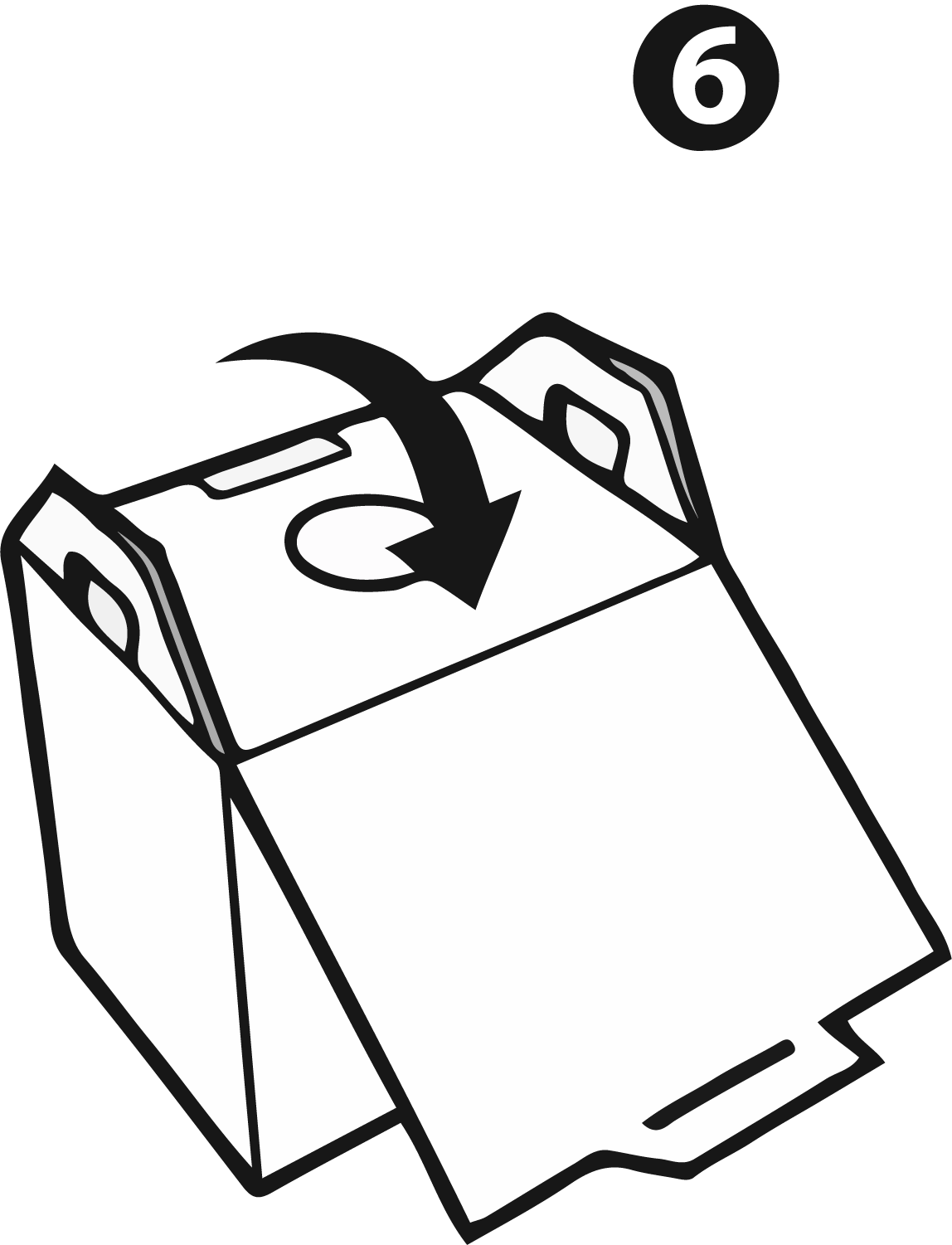 Passo 6 Ícone de como montar o coletor Descarpack